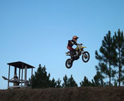 Florida Moto News - Brett Meade at checkered flag